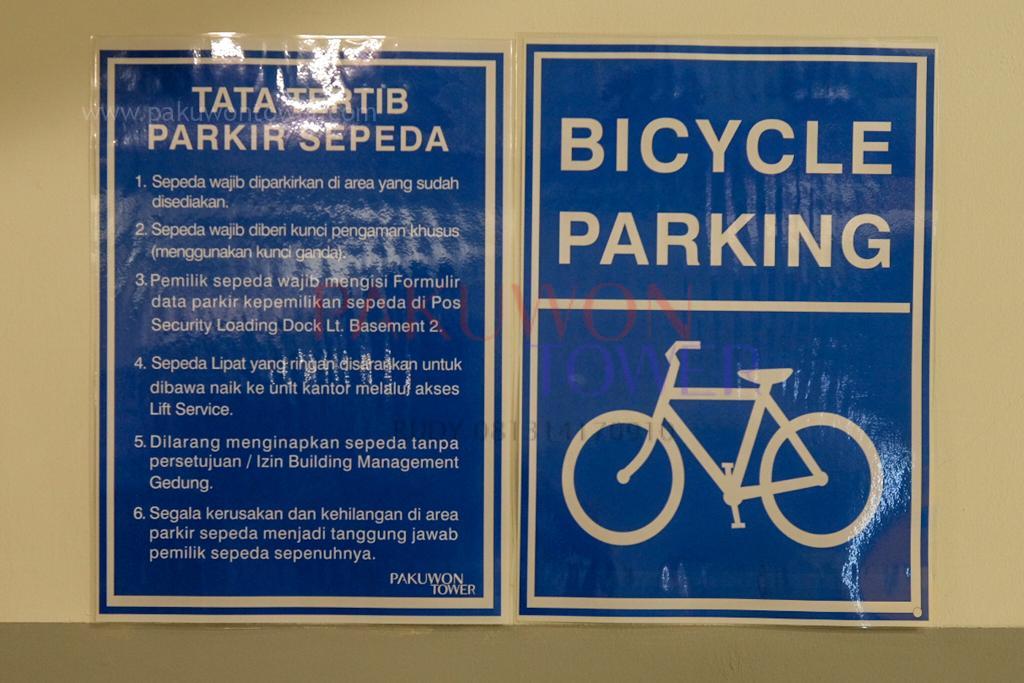 Bicycle Parking Pakuwon Tower Office Building Jakarta